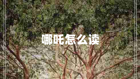 哪吒怎么讀