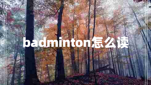 badminton怎么讀