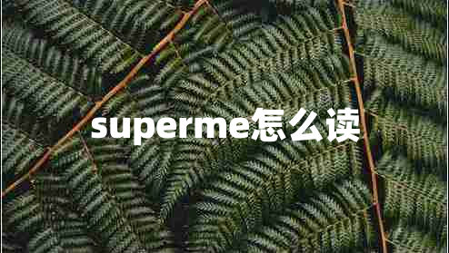 superme怎么讀