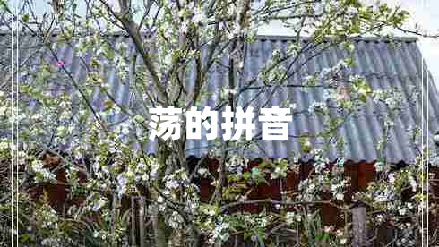 蕩的拼音 蕩的拼音