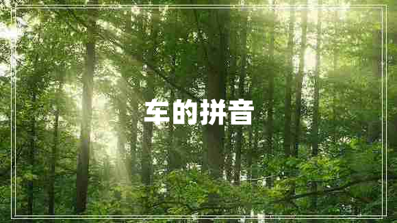 車的拼音 車的拼音