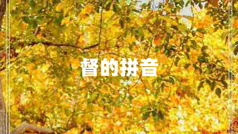 督的拼音 督的拼音