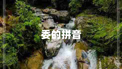 委的拼音 委的拼音