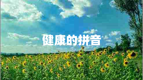 健康的拼音 健康的拼音