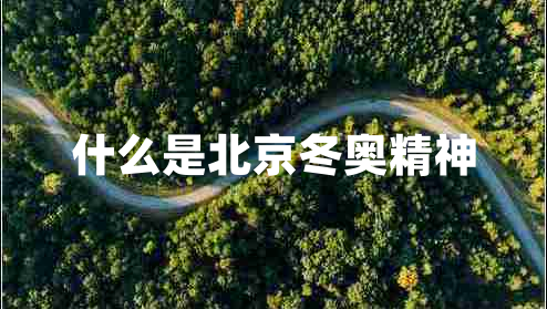 什么是北京冬奧精神