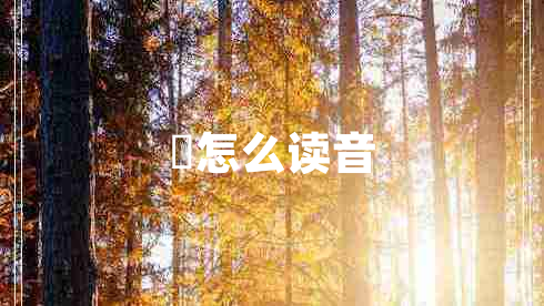 燊怎么讀音 燊怎么讀音