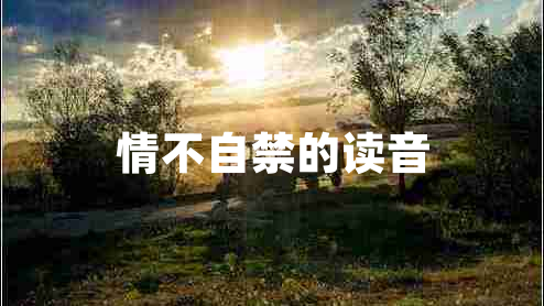 情不自禁的讀音 情不自禁的讀音