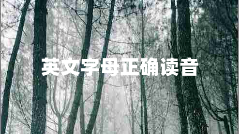 英文字母正確讀音 英文字母正確讀音