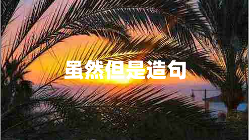 雖然但是造句 雖然但是造句