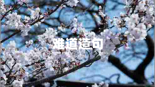 難道造句 難道造句