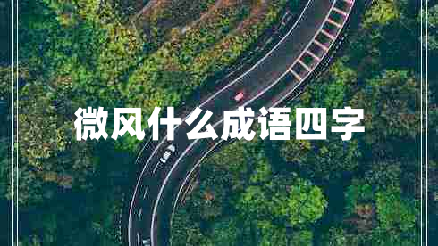 微風什么成語四字
