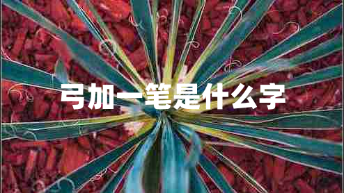 弓加一筆是什么字