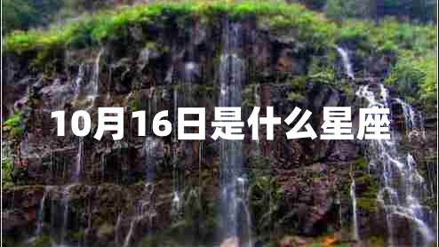 10月16日是什么星座 10月16日是什么星座