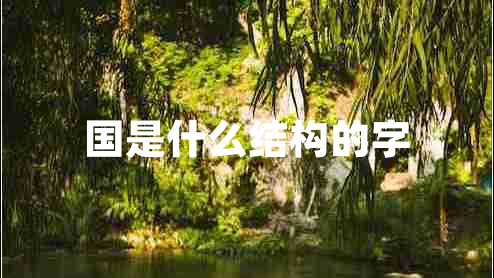 國(guó)是什么結(jié)構(gòu)的字 國(guó)是什么結(jié)構(gòu)的字
