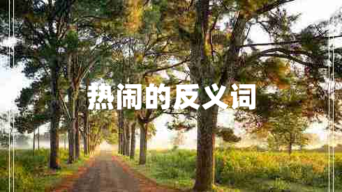 熱鬧的反義詞 熱鬧的反義詞