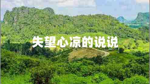 失望心涼的說說 失望心涼的說說