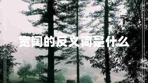 寬闊的反義詞是什么