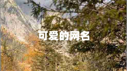 可愛的網(wǎng)名 可愛的網(wǎng)名