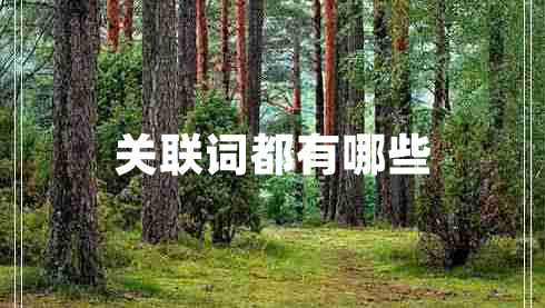 關(guān)聯(lián)詞都有哪些