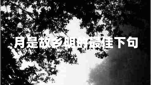 月是故鄉(xiāng)明的最佳下句