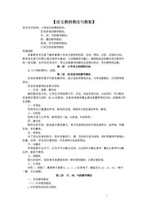 小學語文教師基礎專業(yè)知識點