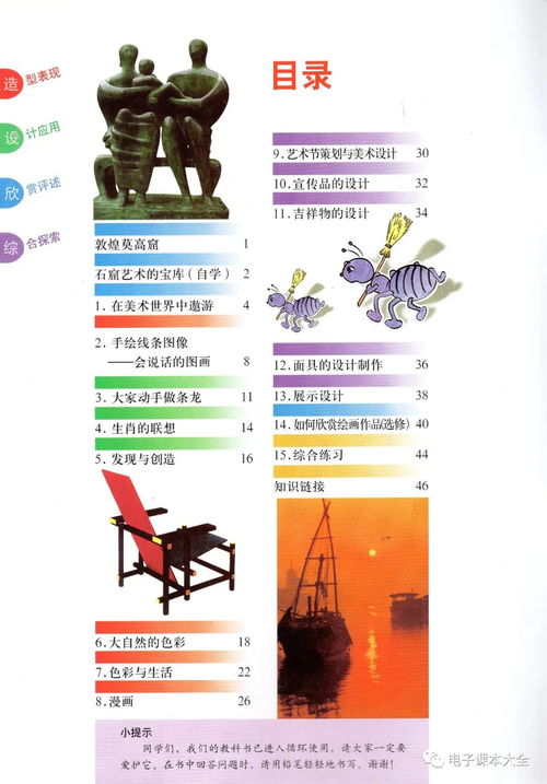 人美版七級(jí)上冊(cè)美術(shù)基礎(chǔ)知識(shí)