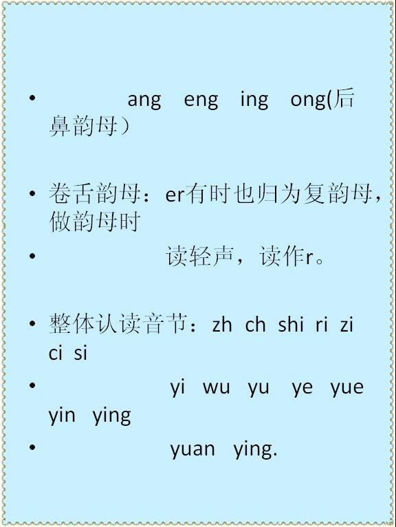 漢語拼音基礎(chǔ)知識測試