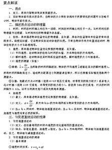 會(huì)考基礎(chǔ)物理知識(shí)點(diǎn)總結(jié)