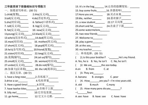 英語,基礎(chǔ),知識