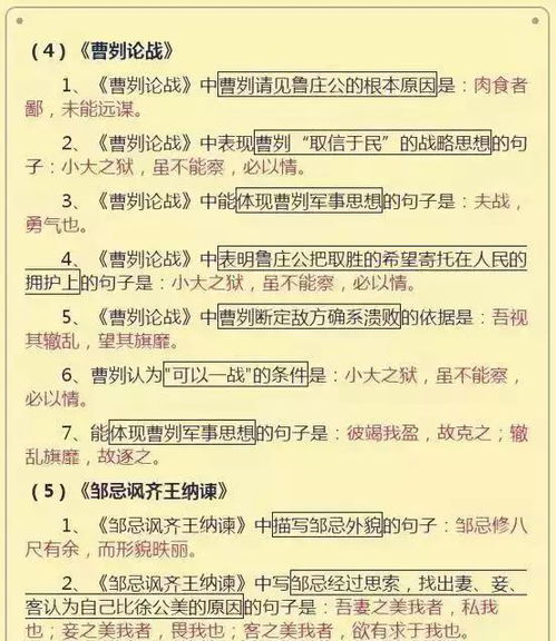 知識點,初中語文,基礎(chǔ),大全