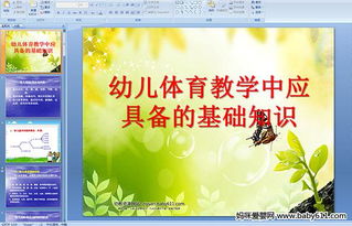 幼兒體育活動基礎(chǔ)知識