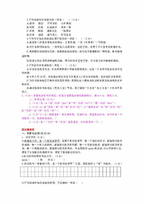 中考基礎(chǔ)知識積累集體備課