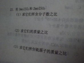 化學(xué)高一摩爾質(zhì)量基礎(chǔ)知識(shí)考察