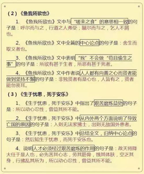 初中語文基礎(chǔ)知識點大全